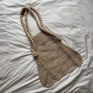 Jumbo Hemp Natural String Net Market Tote Bag
